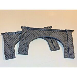 X2 HO Scale Double Track Stone Tunnel Portal – Arched Masonry Design Model Train
